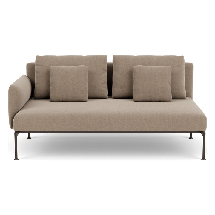 Layout Double Seat – One Arm by Barlow Tyrie – Forge Grey