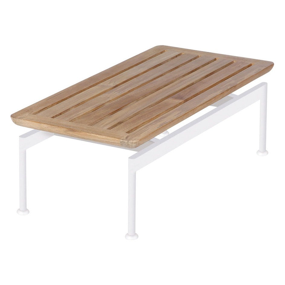 Layout Narrow Low Table 80 by Barlow Tyrie – Arctic White, white background