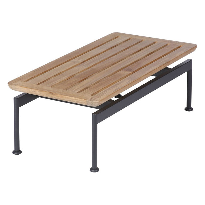 Layout Narrow Low Table 80 by Barlow Tyrie – Forge Grey