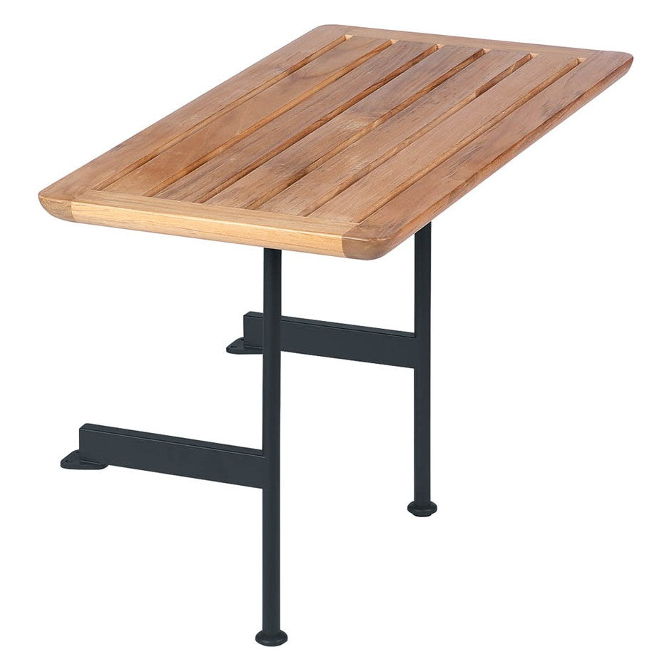 Layout Side Table 80 by Barlow Tyrie – Forge Grey