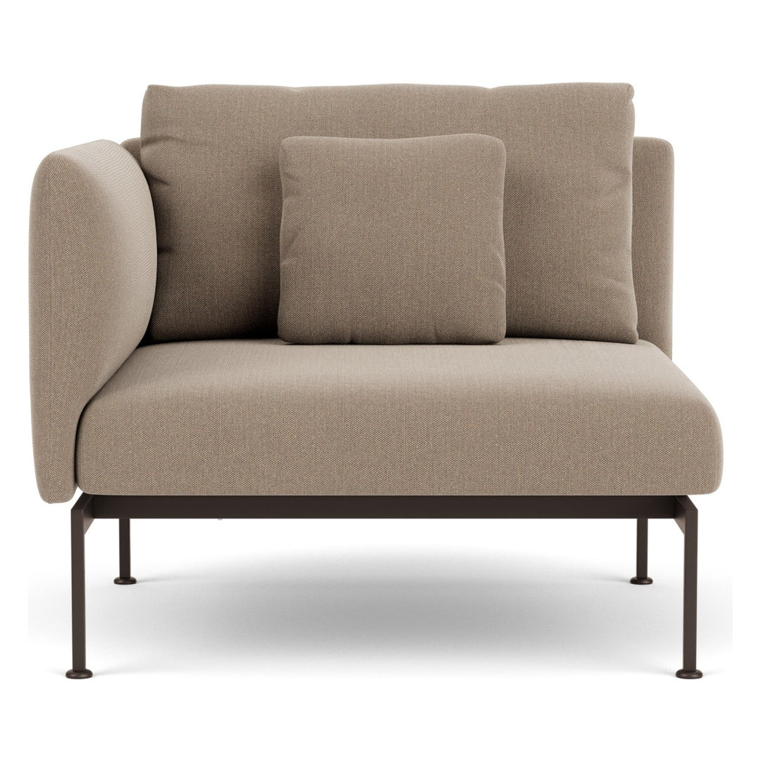 Layout Single Seat – One High Arm by Barlow Tyrie – Forge Grey