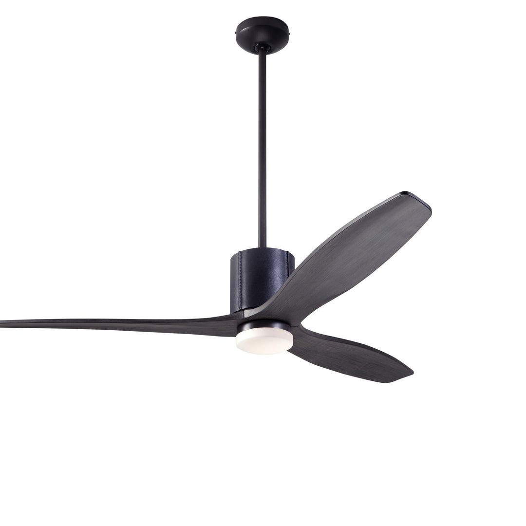 LeatherLuxe DC Ceiling Fan by Modern Fan Co — downrod-axis centered square #1