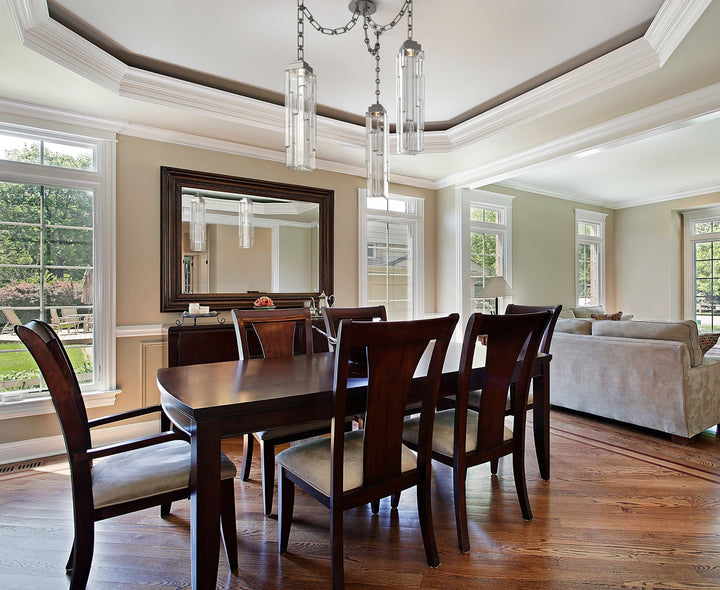 Ledgestone Swag Chandelier by Hammerton Studio in a styled interior