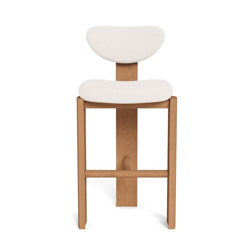 Lennon Upholstered Armless Bar Stool by Harbour detail view 1
