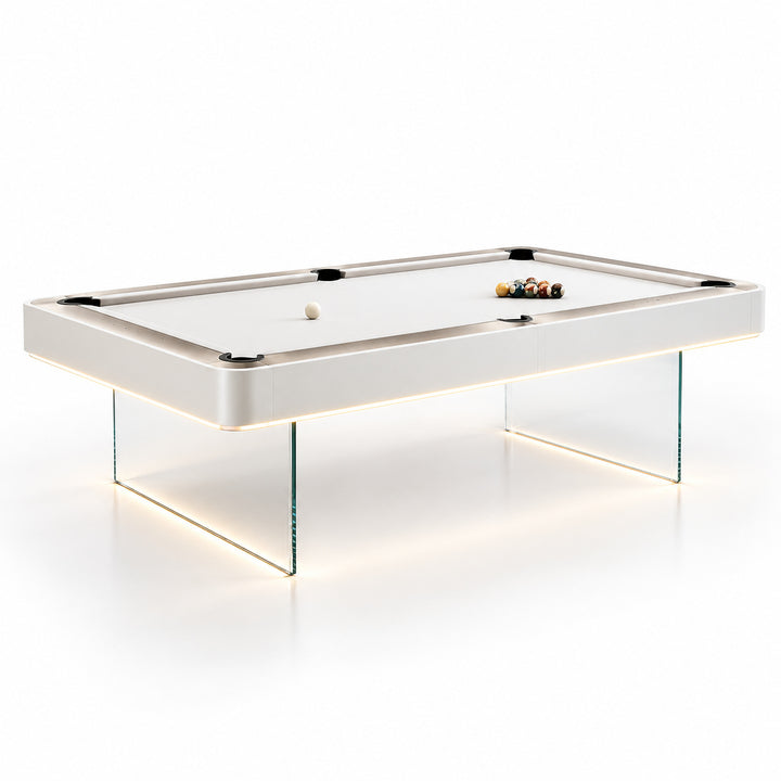 Levia pool table - Crisp White 