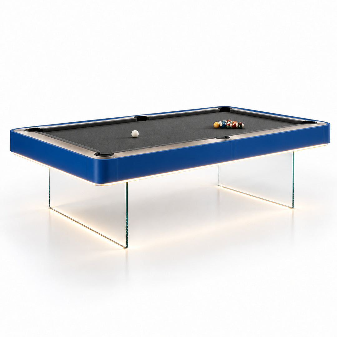 Levia pool table - Cobalt &amp; White 