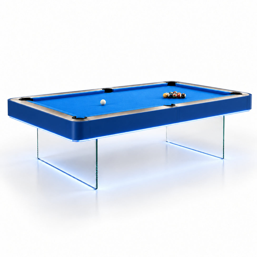 Levia pool table - Arctic Blue 