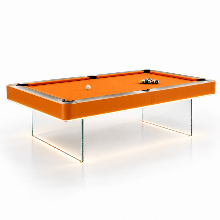 Levia pool table - Tangerine &amp; Black 