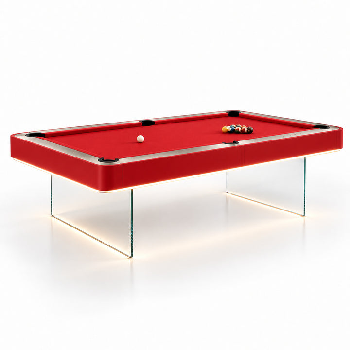 Levia pool table - Racing Red &amp; Black 