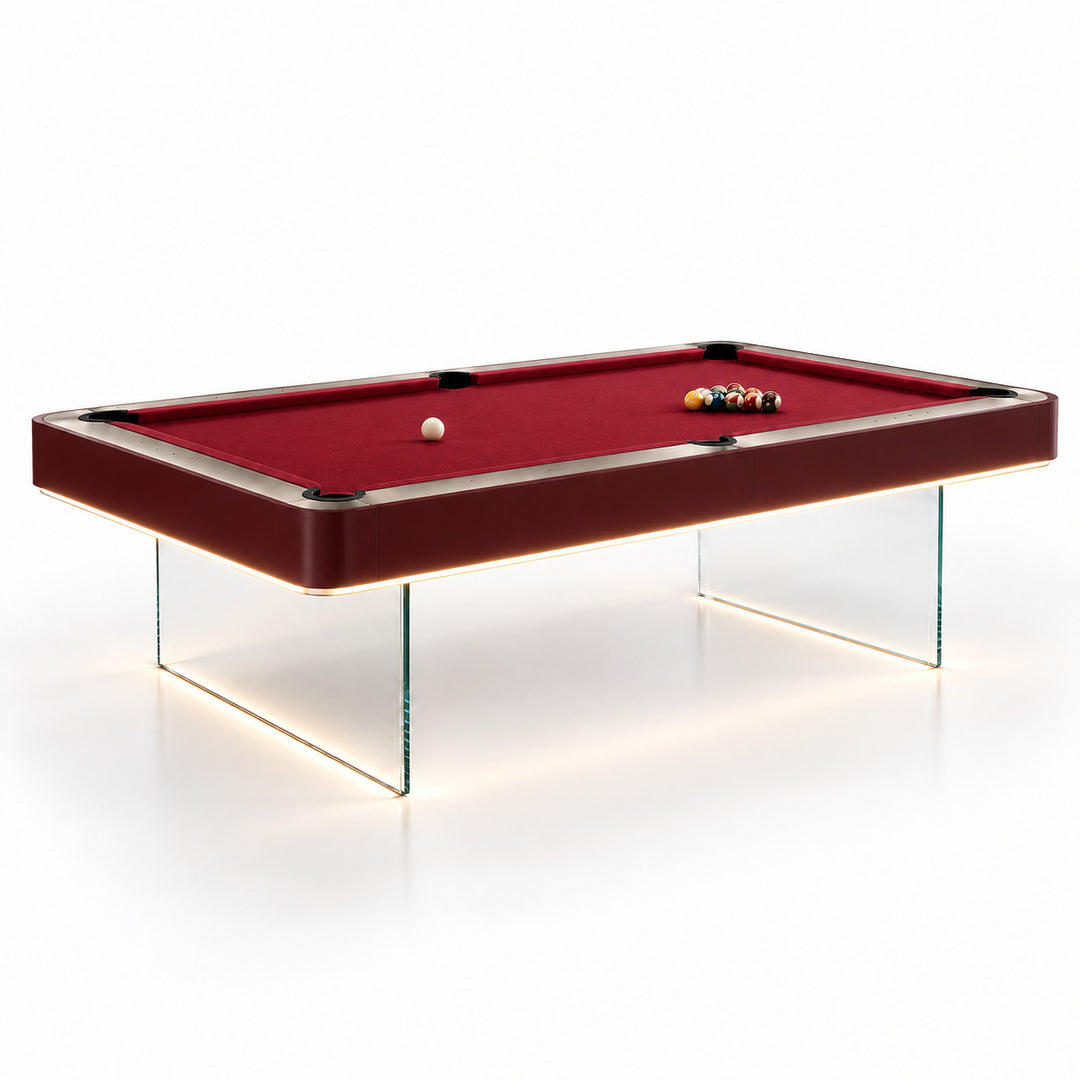 Levia pool table - Oxblood &amp; Black 
