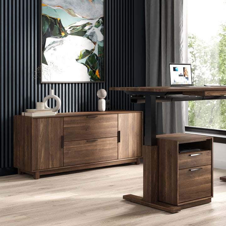 Linear Credenza lifestyle by Copeland Furniture