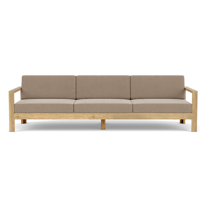 Linear Deep Seating Three-seater Settee by Barlow Tyrie, white background