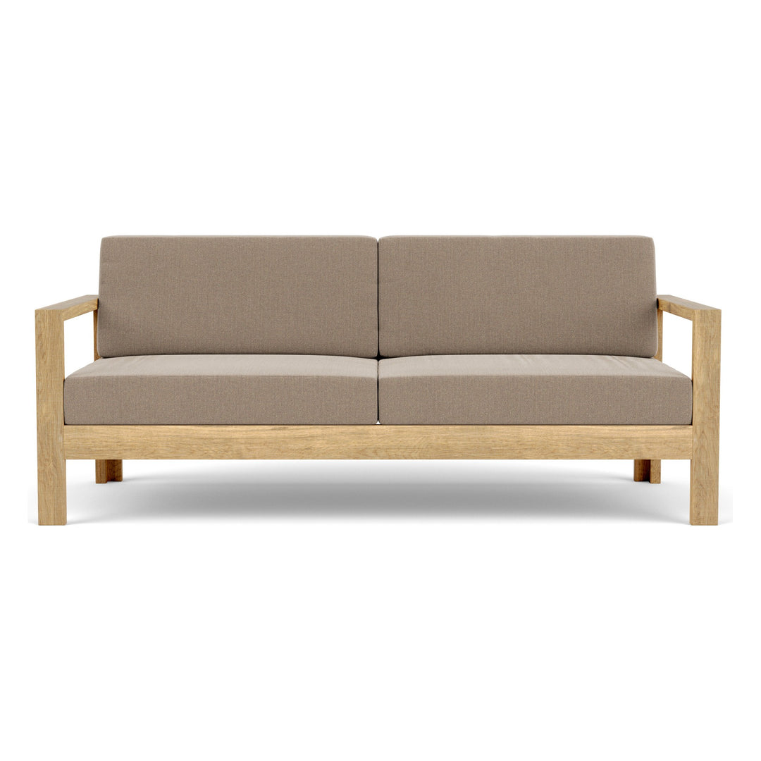 Linear Deep Seating Two-seater Settee by Barlow Tyrie, white background