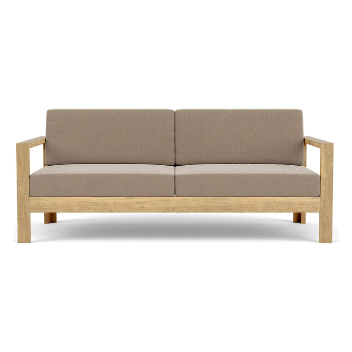 Linear Deep Seating Two-seater Settee by Barlow Tyrie, white background