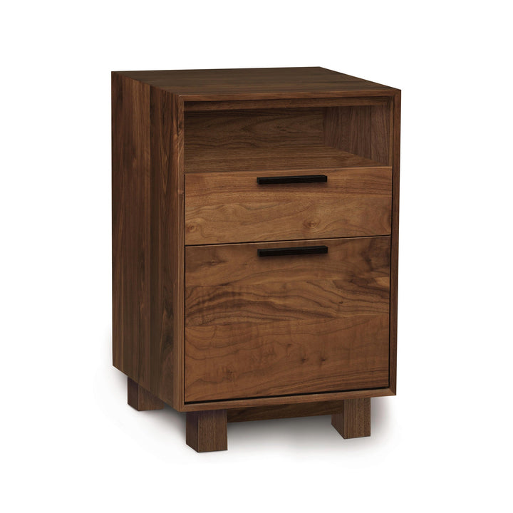 Copeland Linear narrow file cabinet in walnut