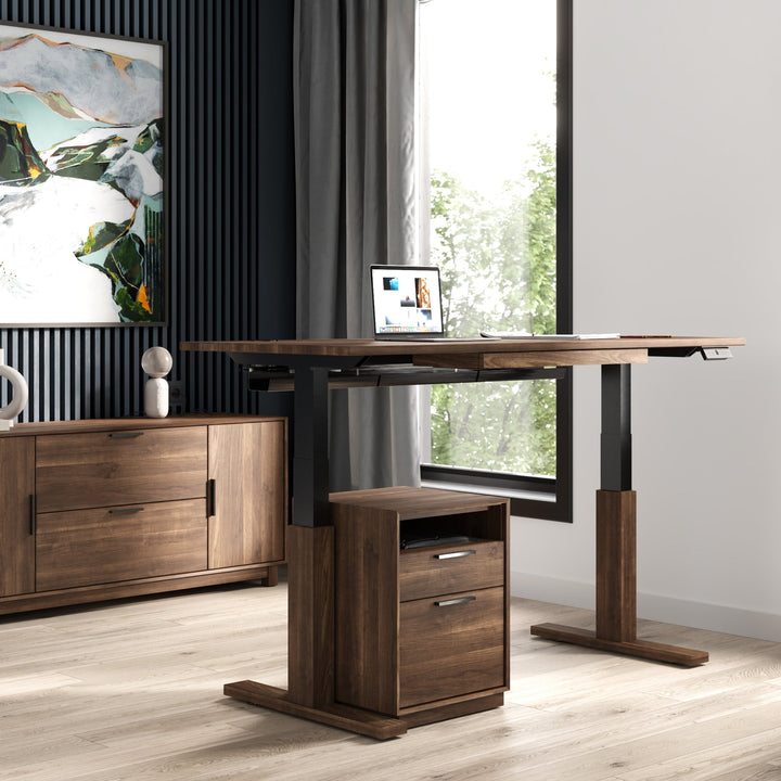 Linear Rolling File with Cubby lifestyle by Copeland Furniture