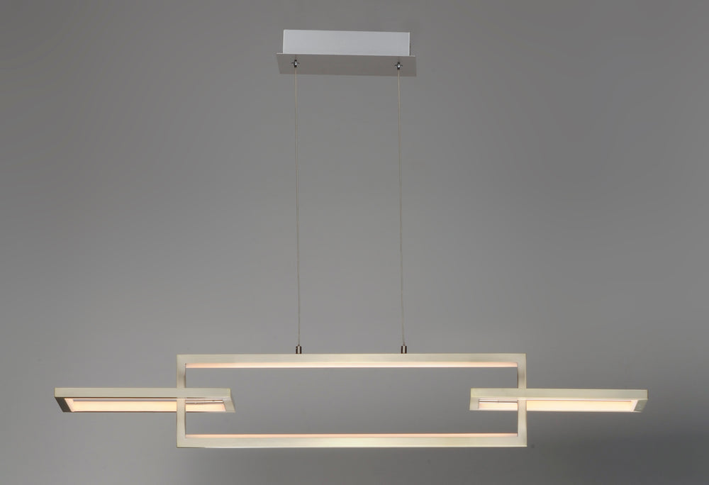 Link 3-Light LED Linear Pendant by ET2 Lighting, styled view 1