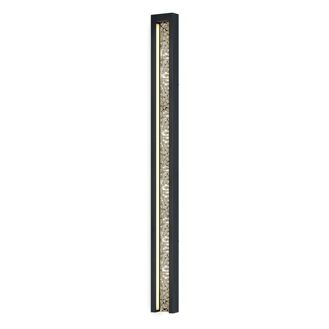 Liquid 60" LED Outdoor Wall Sconce by ET2 Lighting in Black, front view