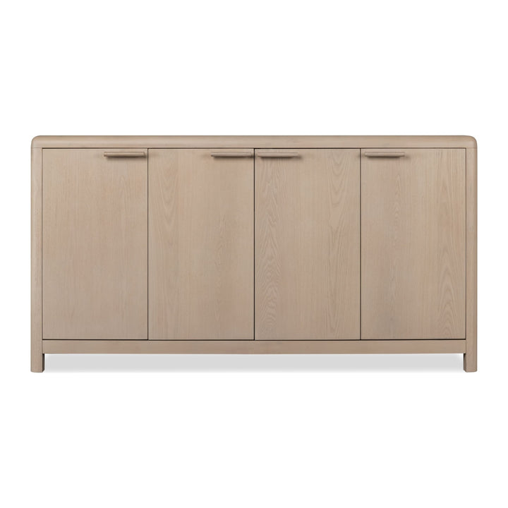 Liv Four Door Sideboard by Modus in White Sand — product view on a white background
