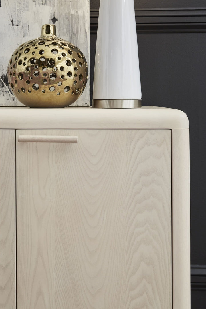 Liv Four Door Sideboard in White Sand — lifestyle photo