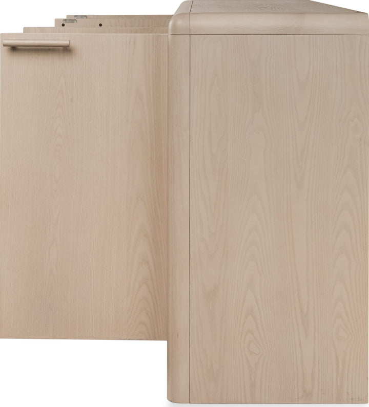 Liv Four Door Sideboard in White Sand — lifestyle photo