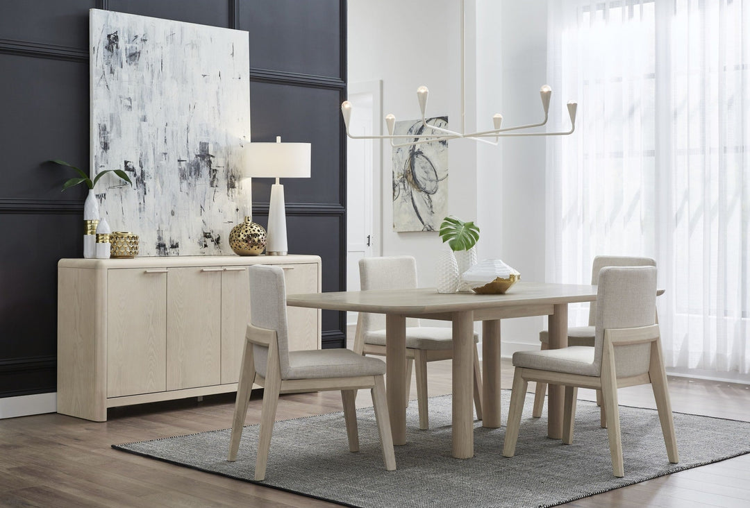 Liv Four Door Sideboard in White Sand — lifestyle photo