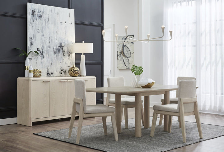 Liv Four Door Sideboard in White Sand — lifestyle photo