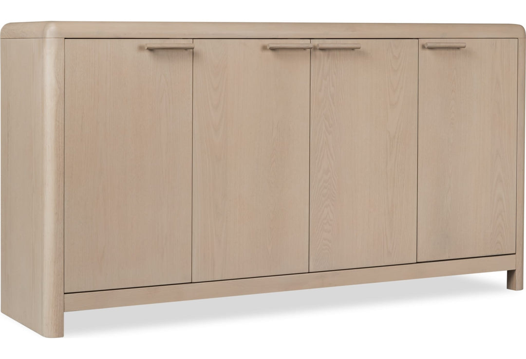 Liv Four Door Sideboard in White Sand — product view on a white background