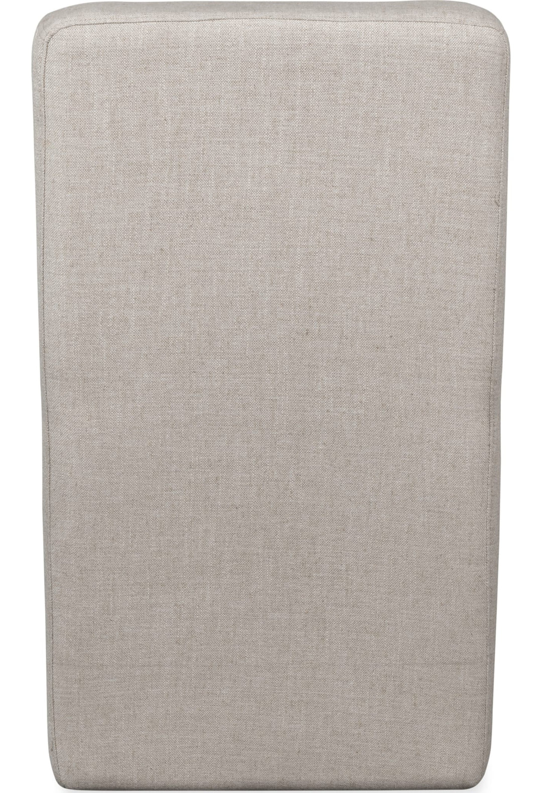 Liv Fully Upholstered Dining Chair in Natural Linen — product view on a white background