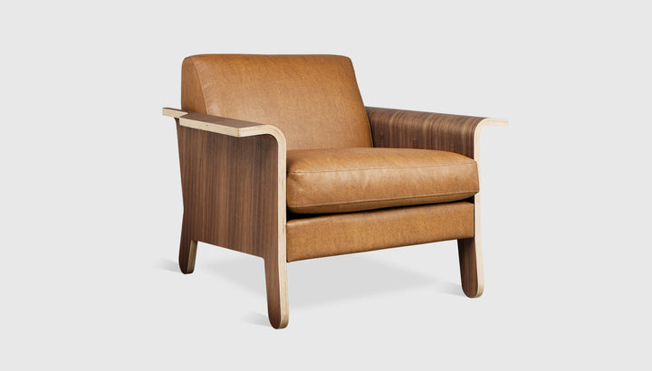Lodge Chair in Vegan Appleskin Leather Cognac