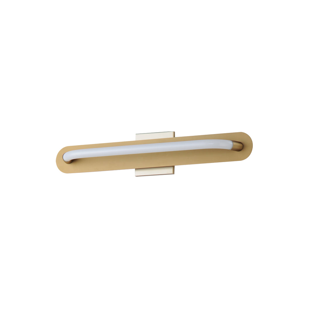 Loop 24" LED Wall Sconce by ET2 Lighting in Gold, front view