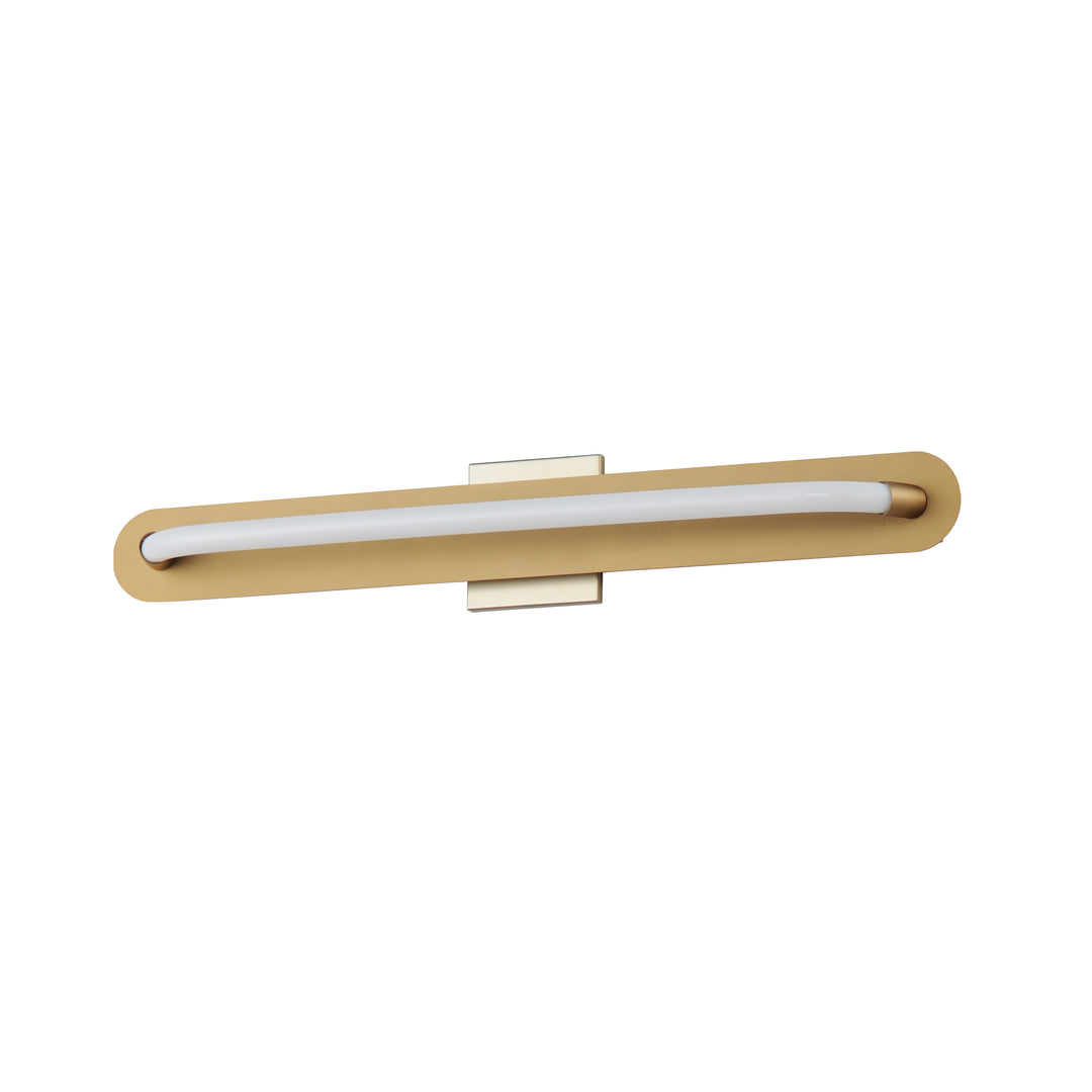 Loop 30" LED Wall Sconce by ET2 Lighting in Gold, front view