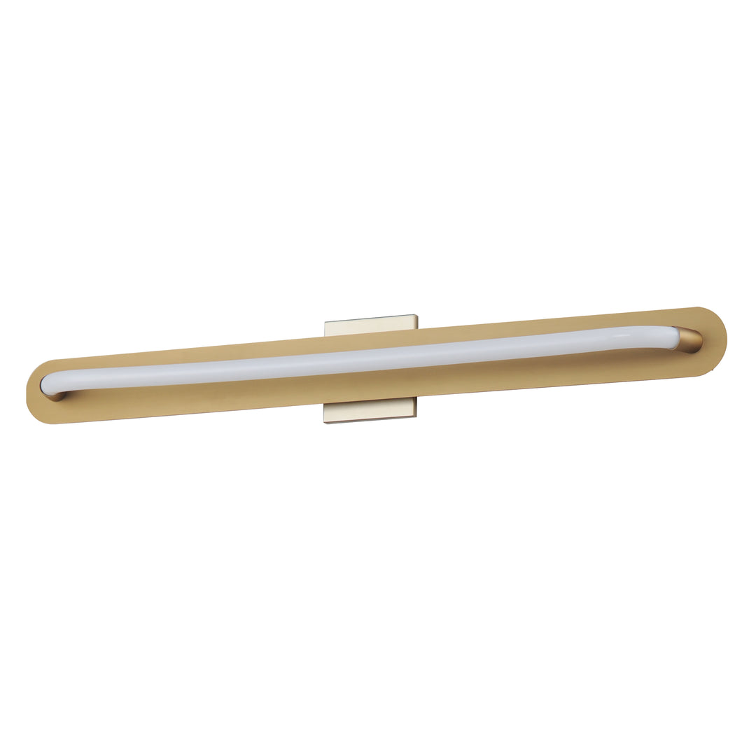 Loop 36" LED Wall Sconce by ET2 Lighting in Gold, front view