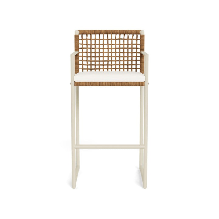 Loop Bar Stool by Harbour in Aluminum Bone
