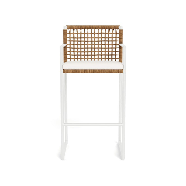 Loop Bar Stool by Harbour in Aluminum White