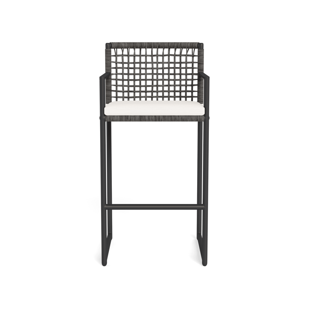 Loop Bar Stool by Harbour in Aluminum Asteroid
