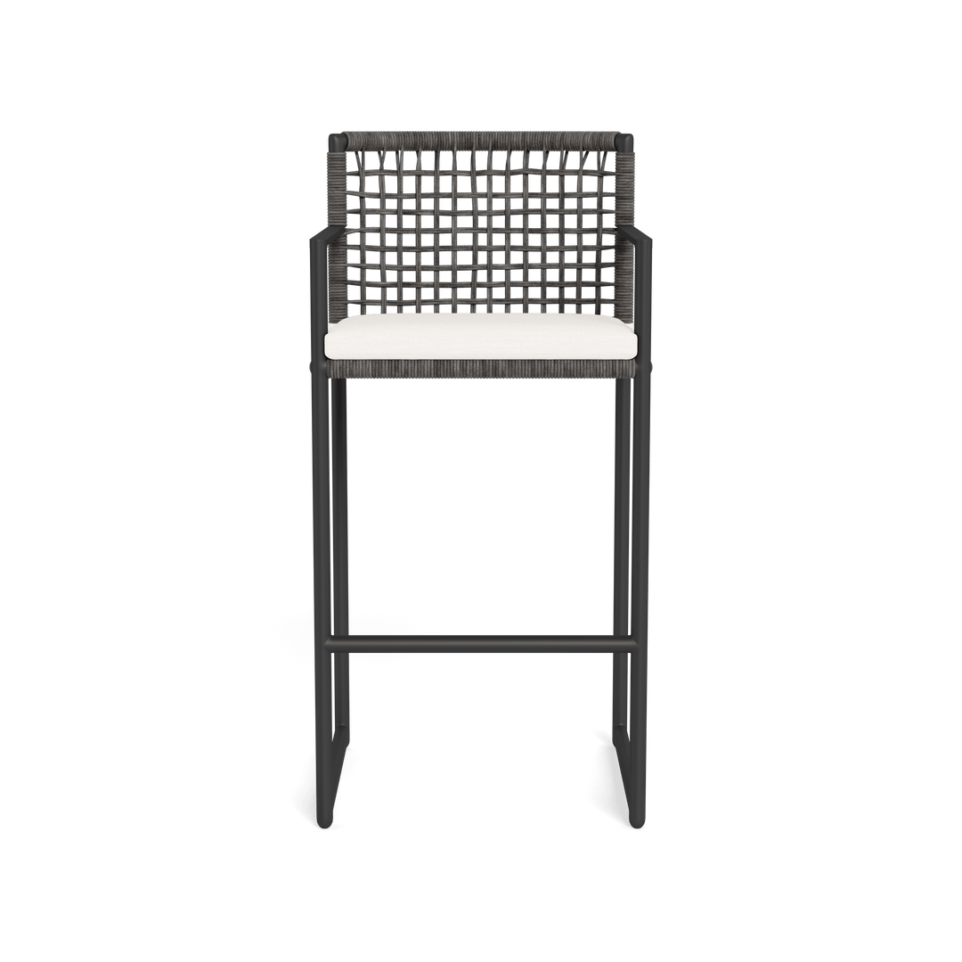 Loop Bar Stool by Harbour in Aluminum Asteroid