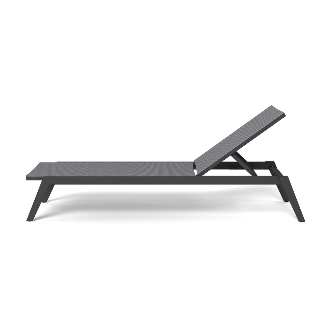 Loop Stacking Sun Lounge by Harbour in Aluminum Asteroid