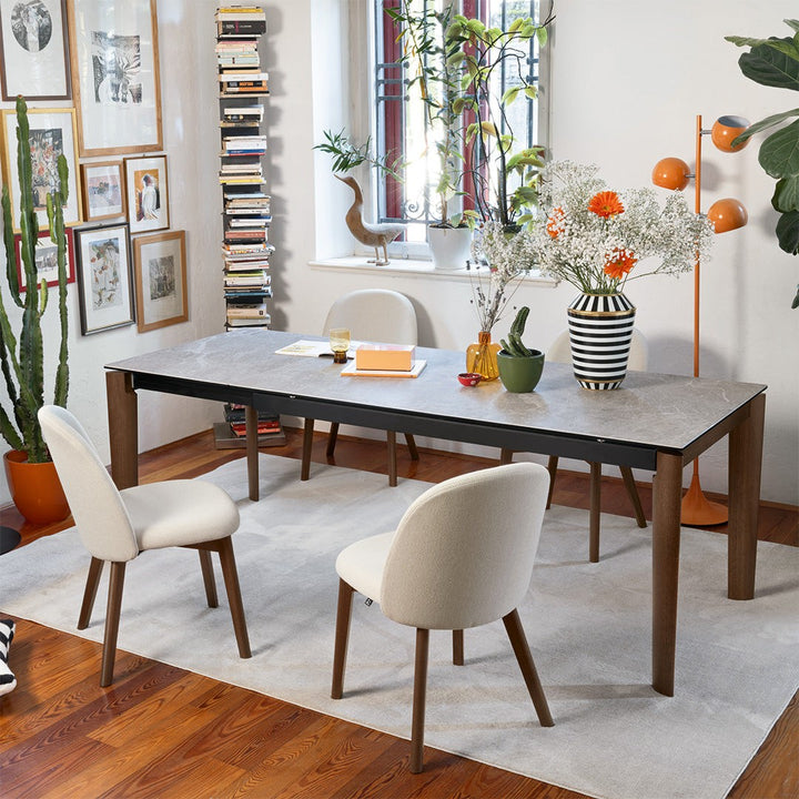 Lord Extendable Dining Table by Connubia in a styled interior