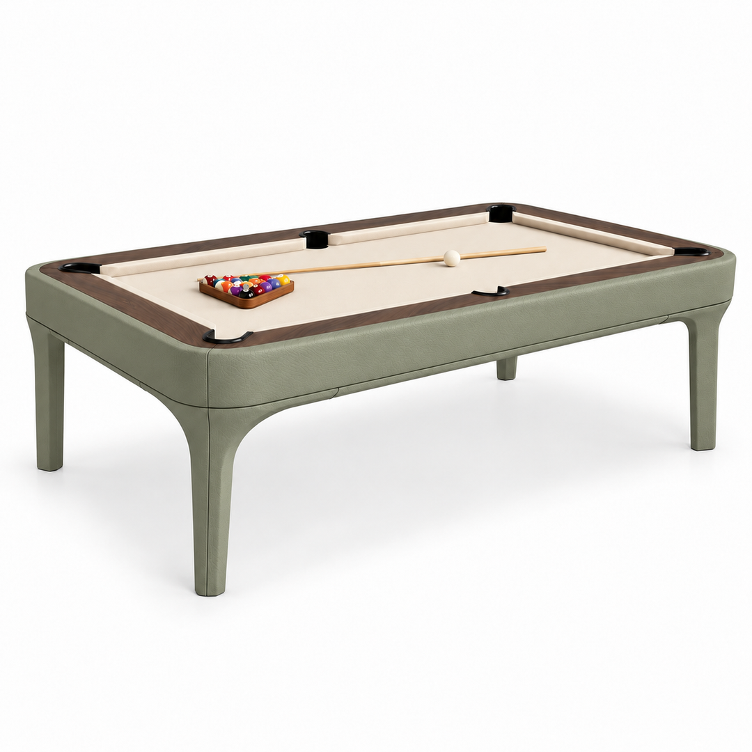 Luca Leather Modern Slate Pool Table