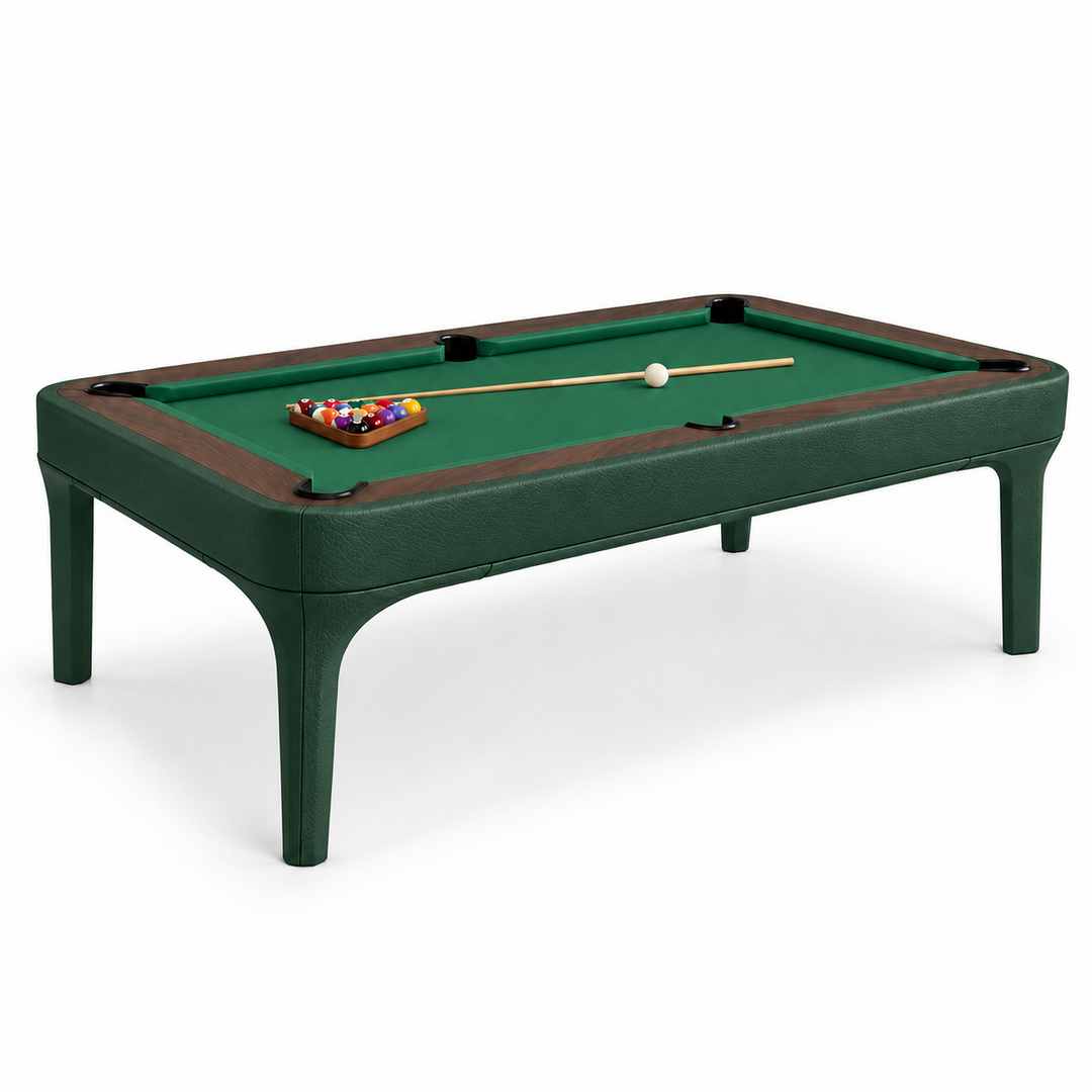 Luca Leather Modern Slate Pool Table