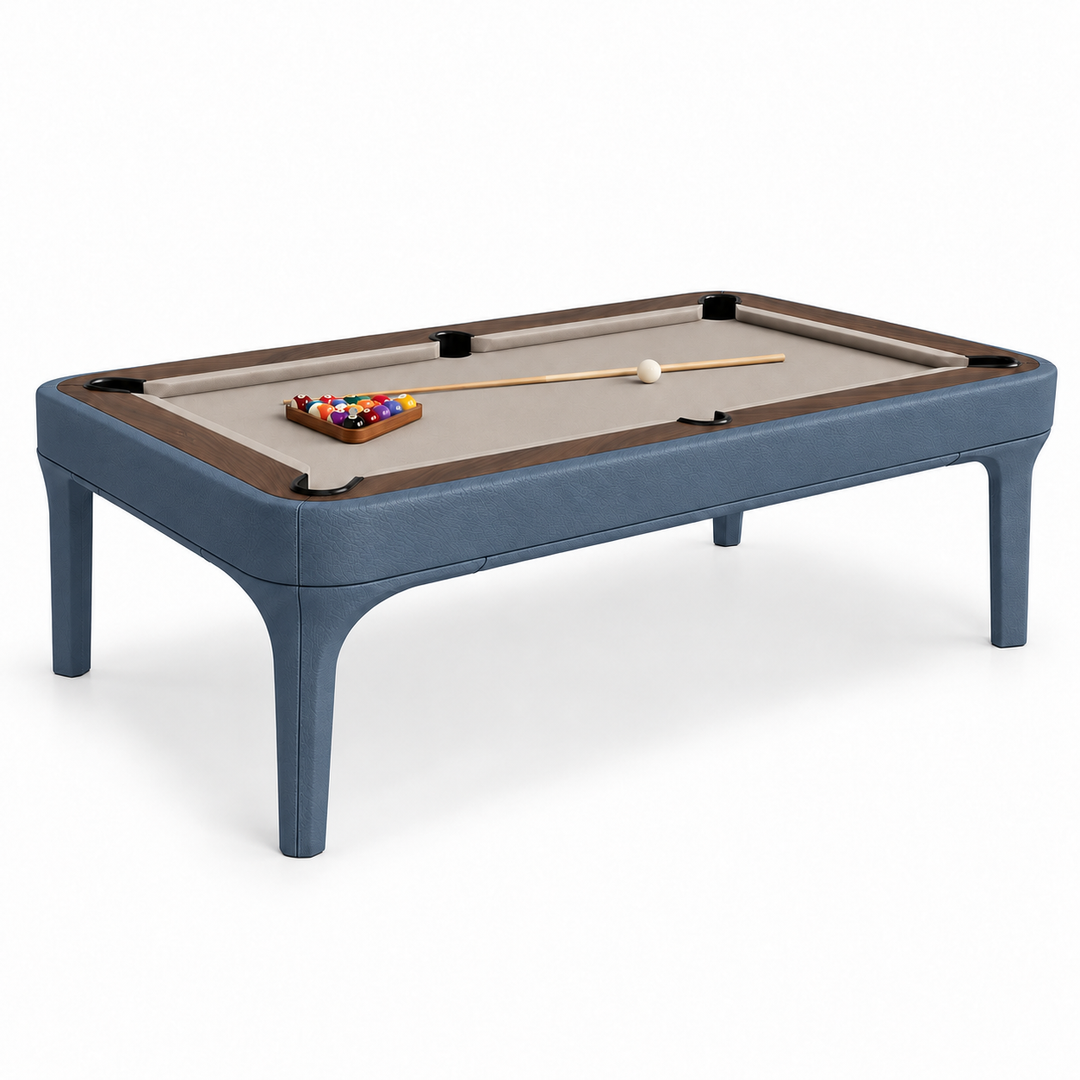 Luca Leather Modern Slate Pool Table