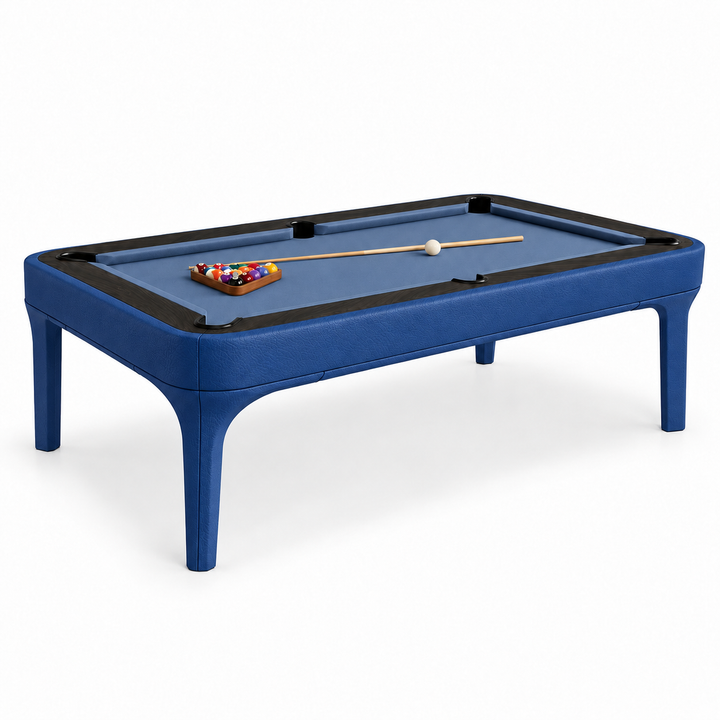 Luca Leather Modern Slate Pool Table