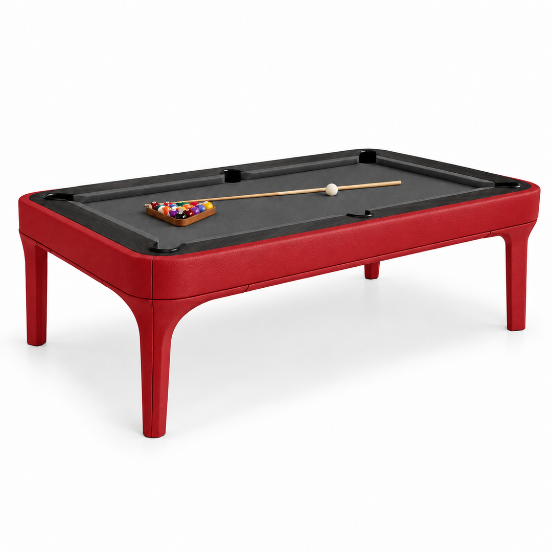Luca Leather Modern Slate Pool Table
