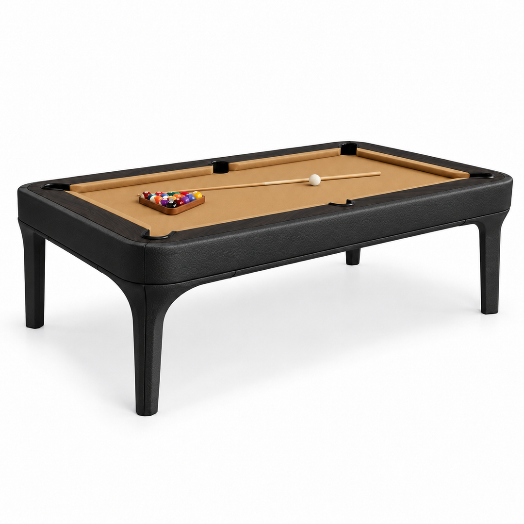 Luca Leather Modern Slate Pool Table