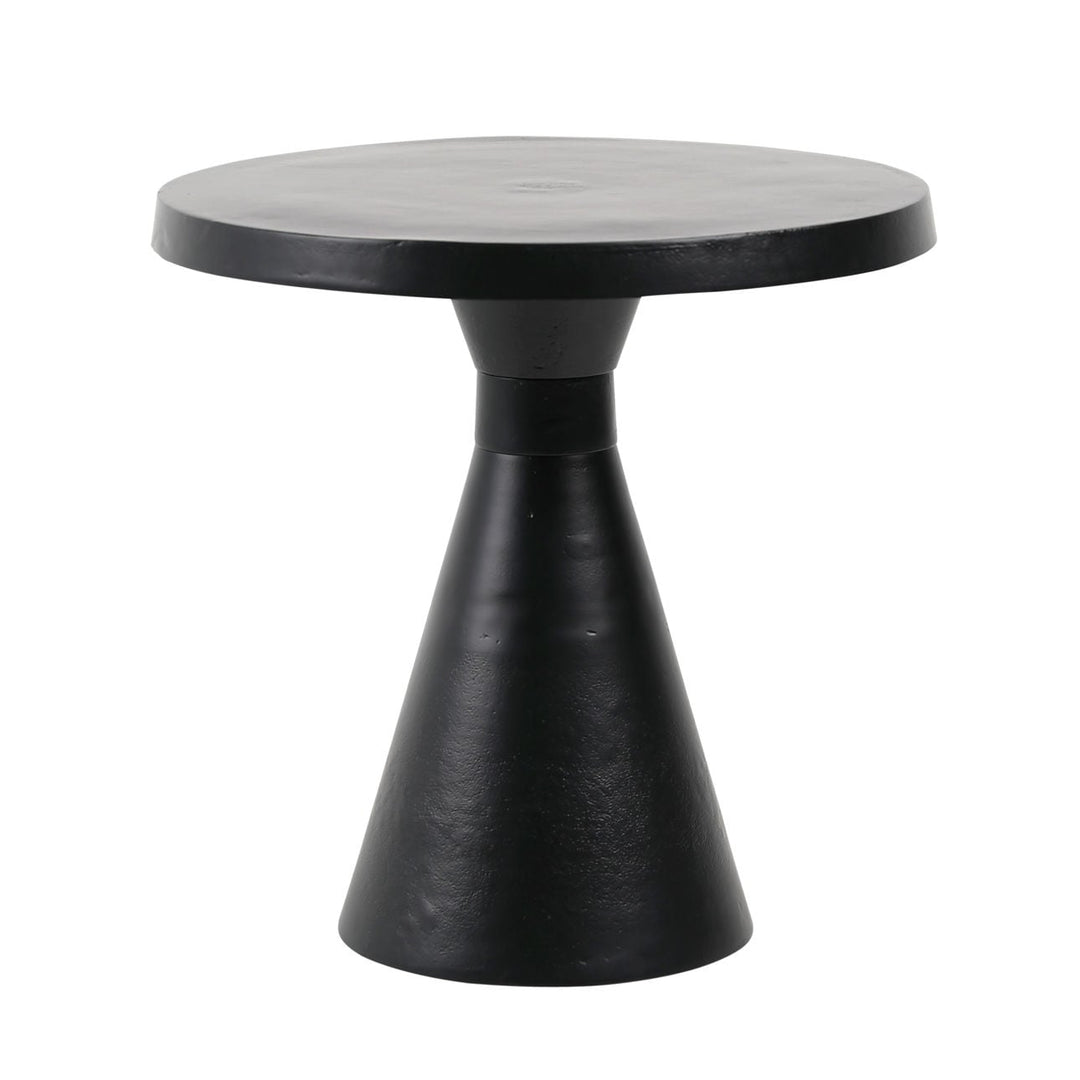 Luma Hourglass Side Table, three-quarter studio view