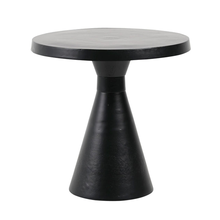 Luma Hourglass Side Table, three-quarter studio view