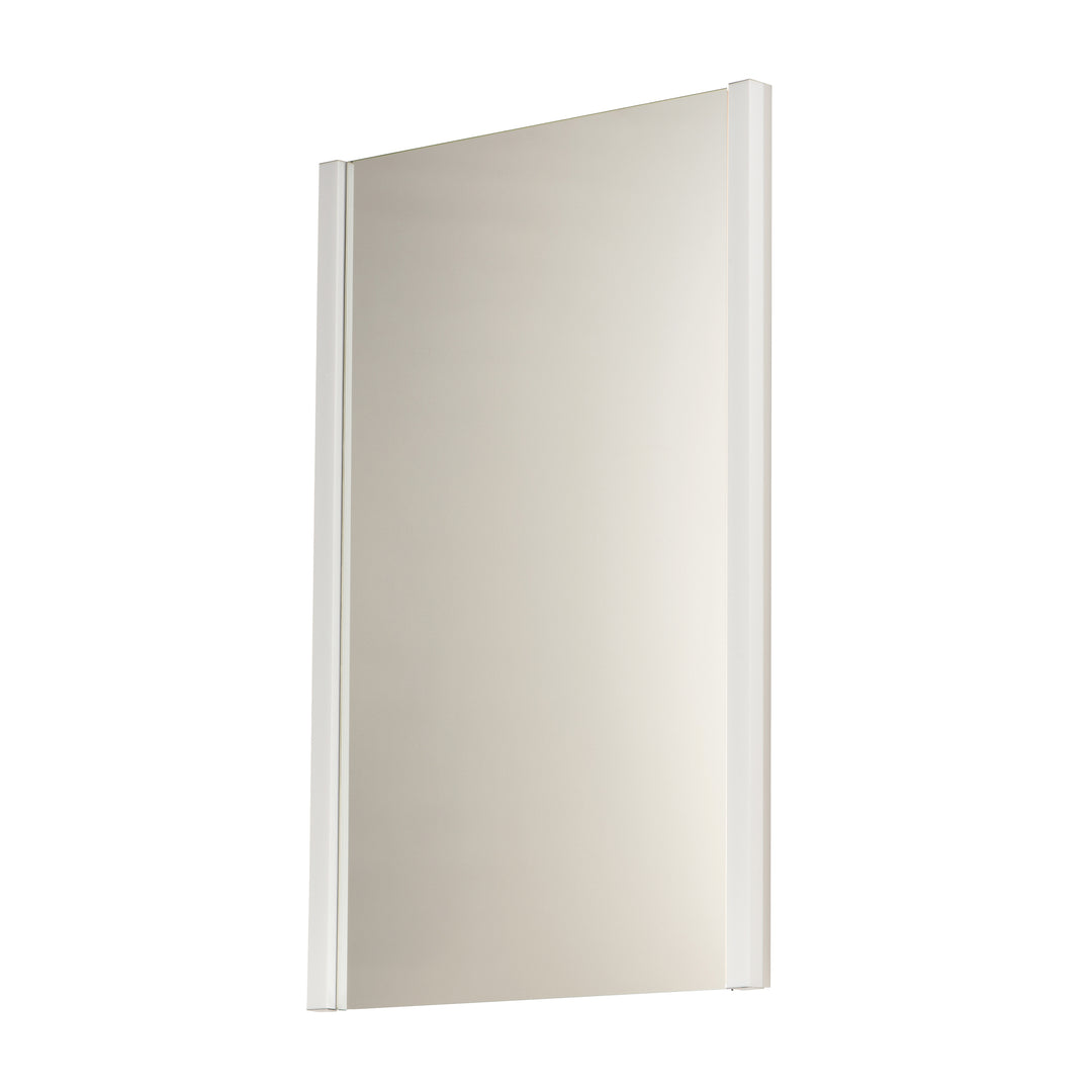 Luminance W24 x H42 LED Mirror - 3000k by ET2 Lighting in Polished Chrome, front view