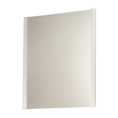 Luminance W36 x H42 LED Mirror - 3000K by ET2 Lighting in Polished Chrome, front view