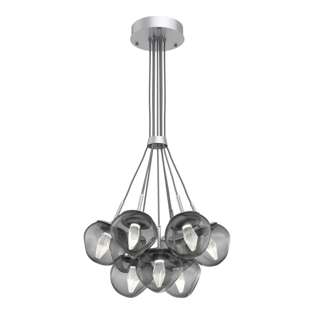 Luna Cluster Bloom by Hammerton Studio – 9 Lights in Classic Silver